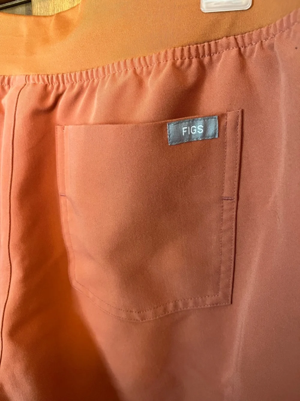 FIGS Women’s Scrub Set Orange Rafaela Top (S) Zamora Bottom (M) Technical Coll. - Picture 13 of 15